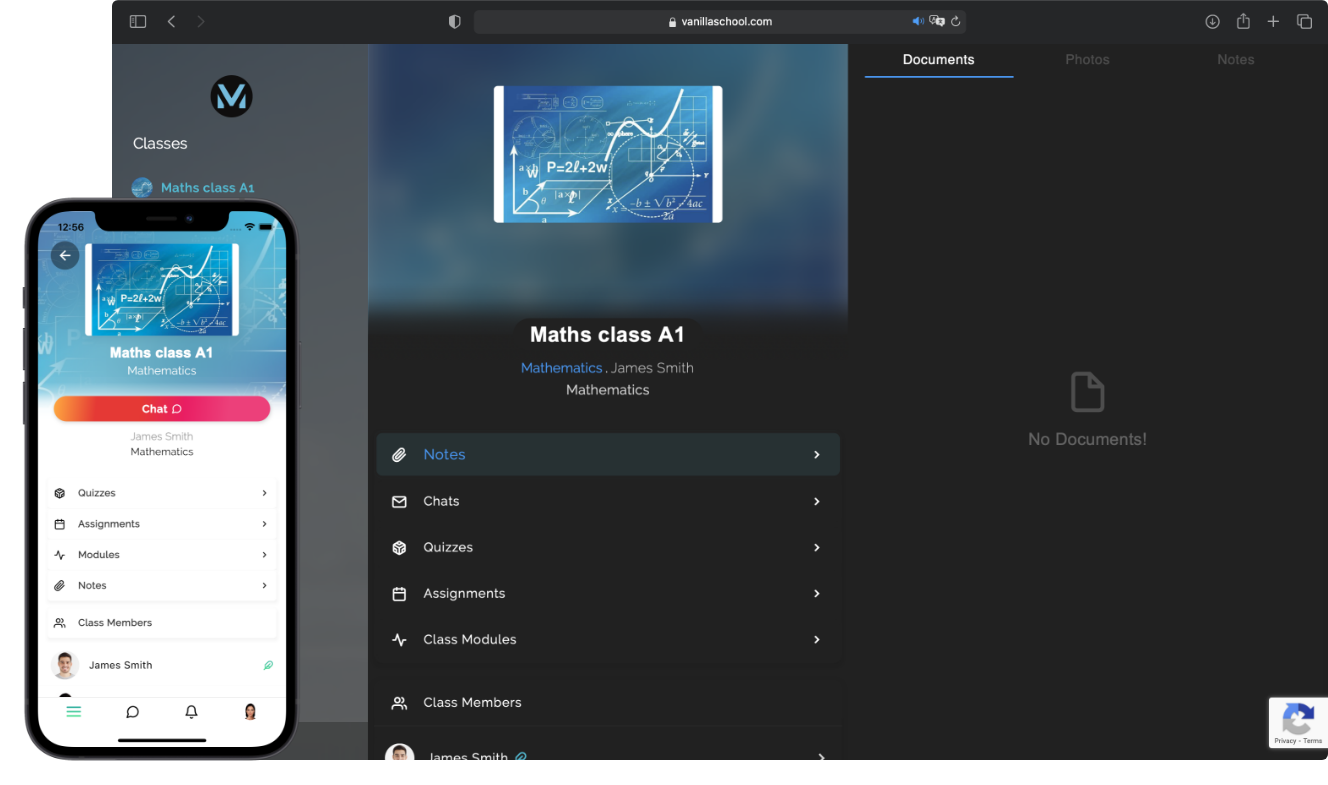 Image of the VSchool platform